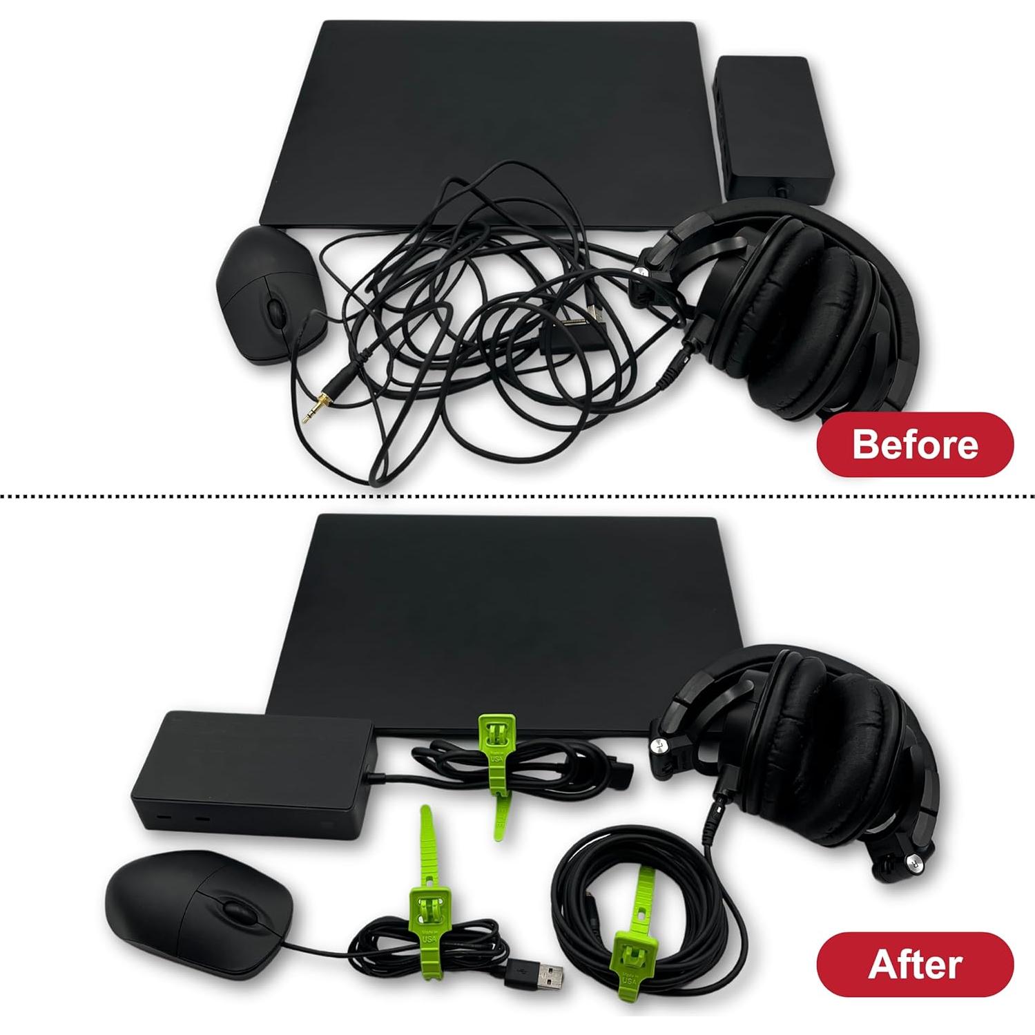 Bridas Reutilizables ONE TIE 20.32 cm Verde - 10 Piezas