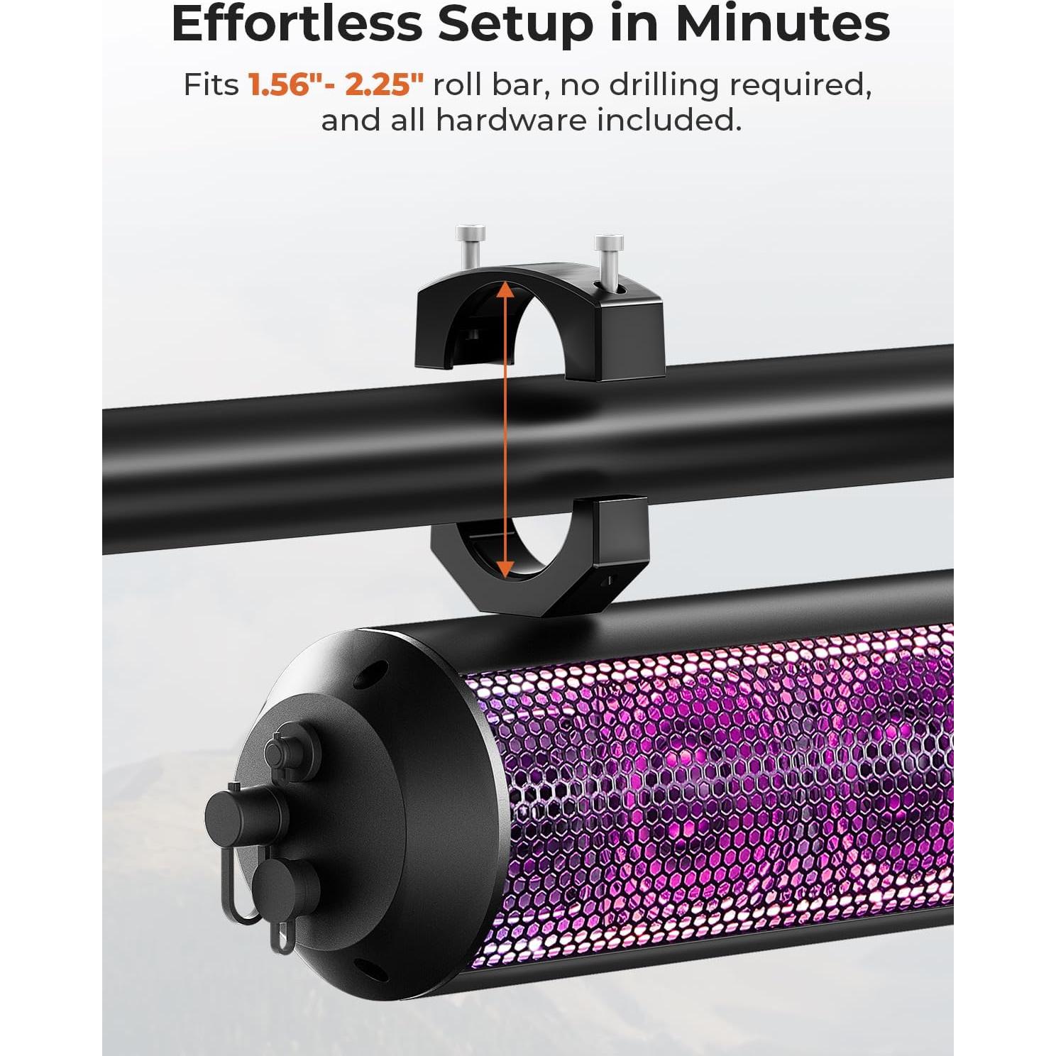 Barra de Sonido KEMIMOTO 71cm Bluetooth con RGB y Subwoofers