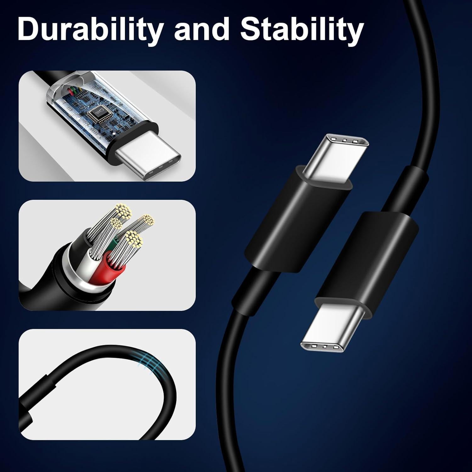 Cargador de coche USB C 43W MFi para iPhone 16 15 con cable 1m