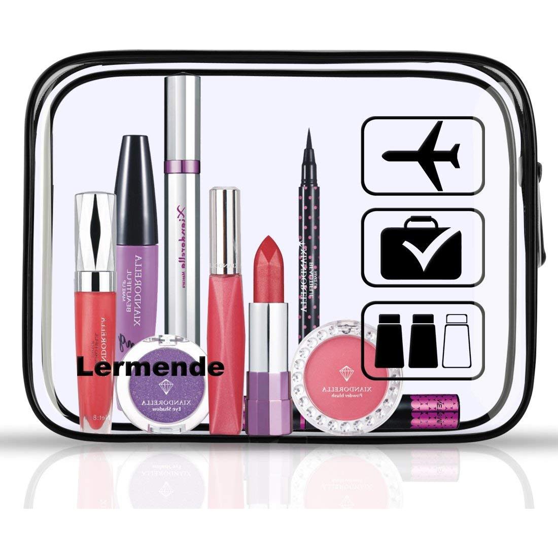 Bolsa de Aseo Transparente Lermende TSA 2 Paquete Negro