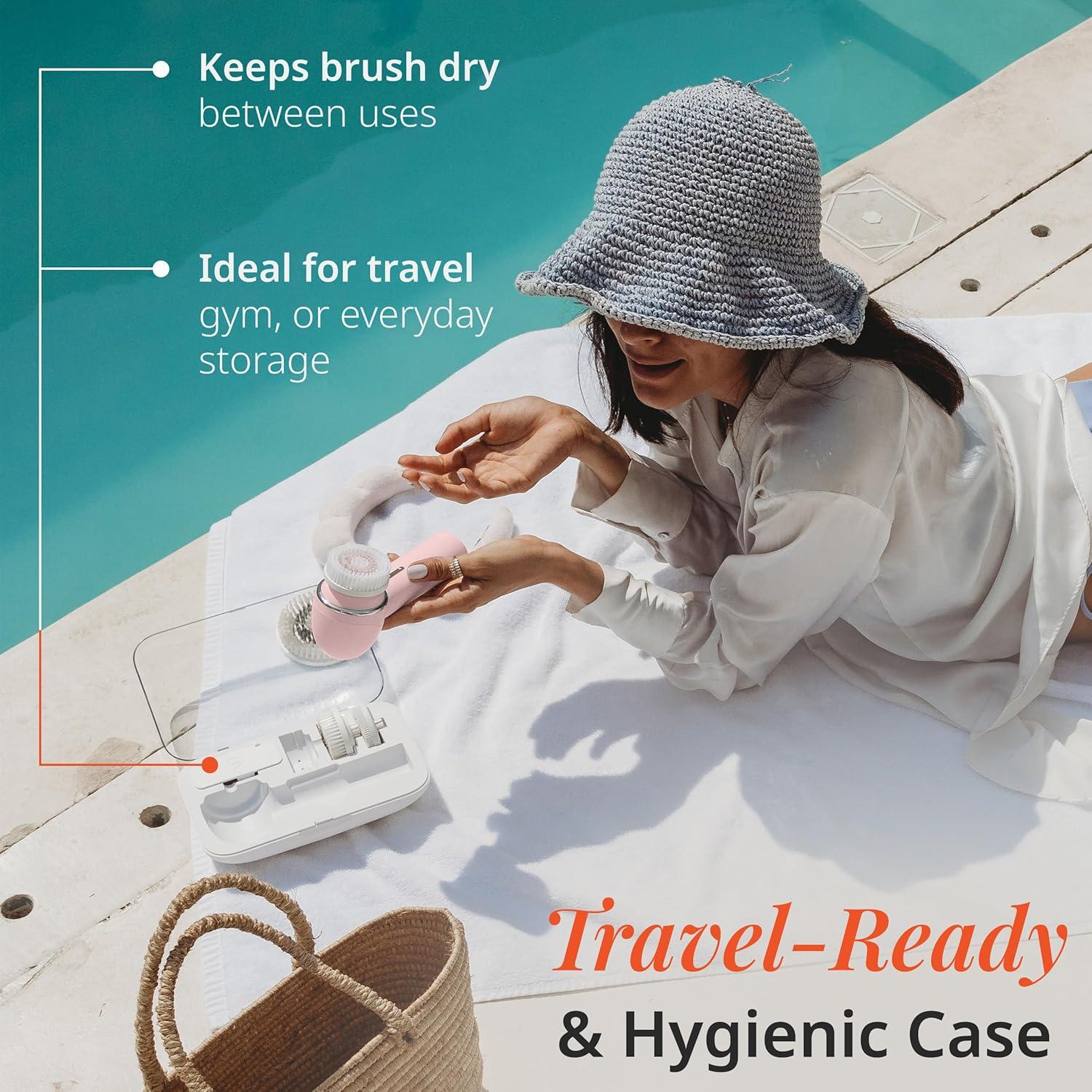 Cepillo Facial Raedia 2.0 Vanity Planet Rosa 4 Cabezales