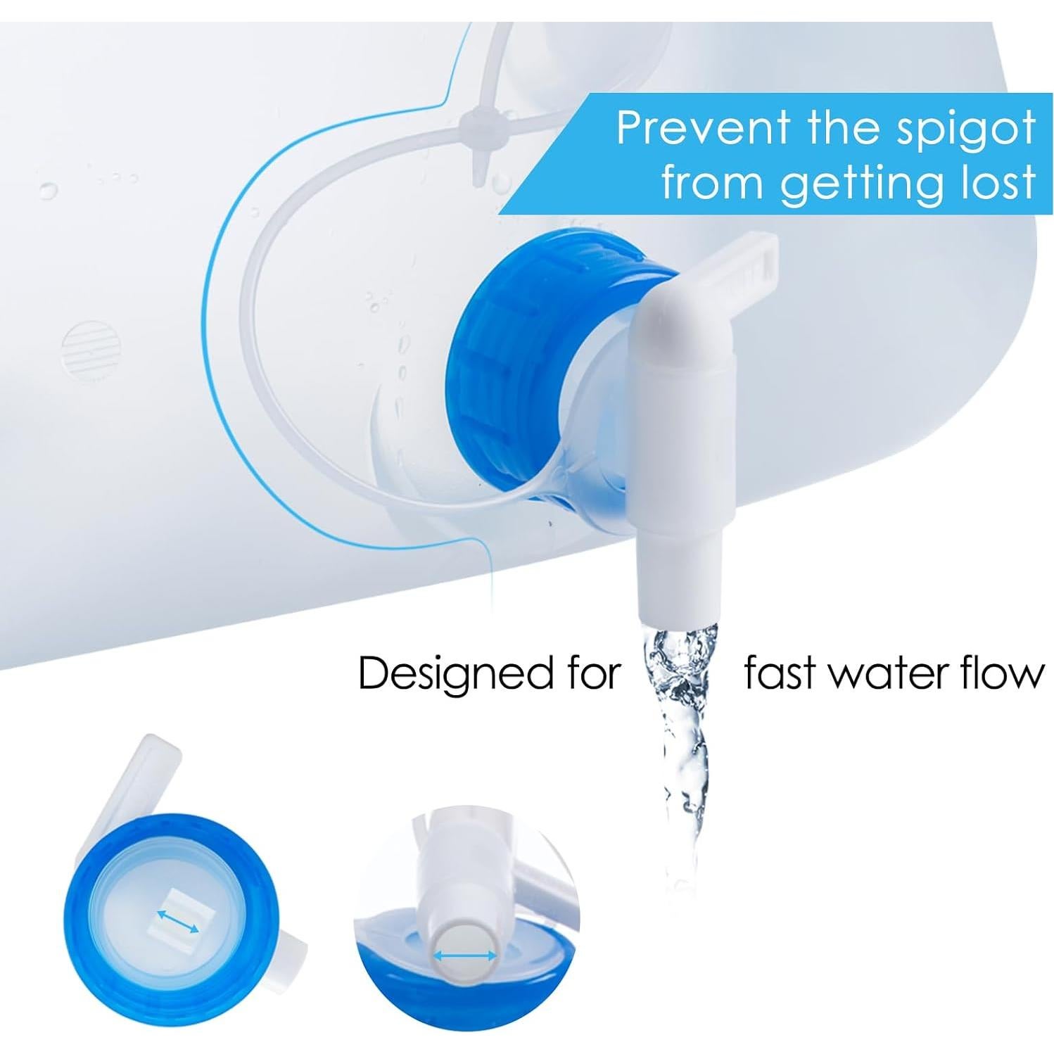 Jarra de Agua Plegable ITRAZ 10 Paquetes 20 Litros Libre BPA