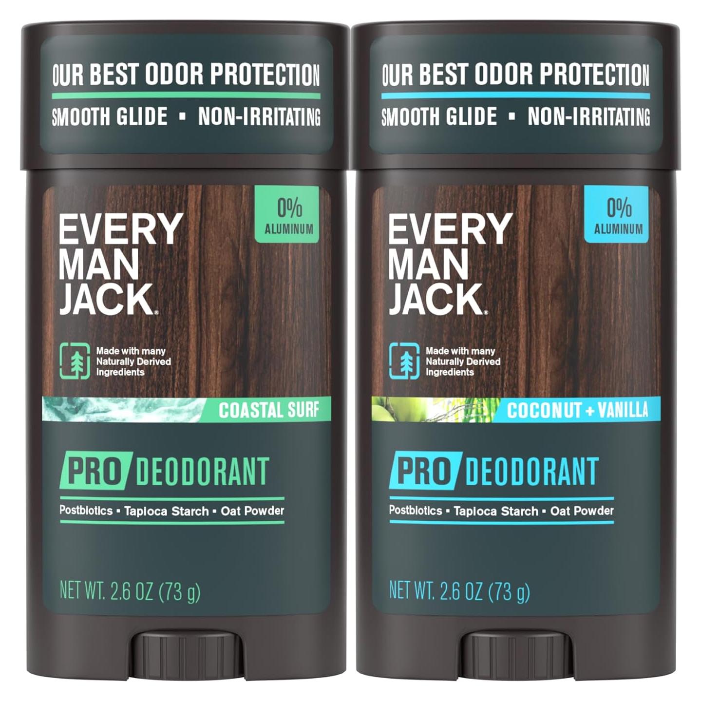 Desodorante Pro Every Man Jack 74.9 g - Coco y Vainilla - 48 Horas