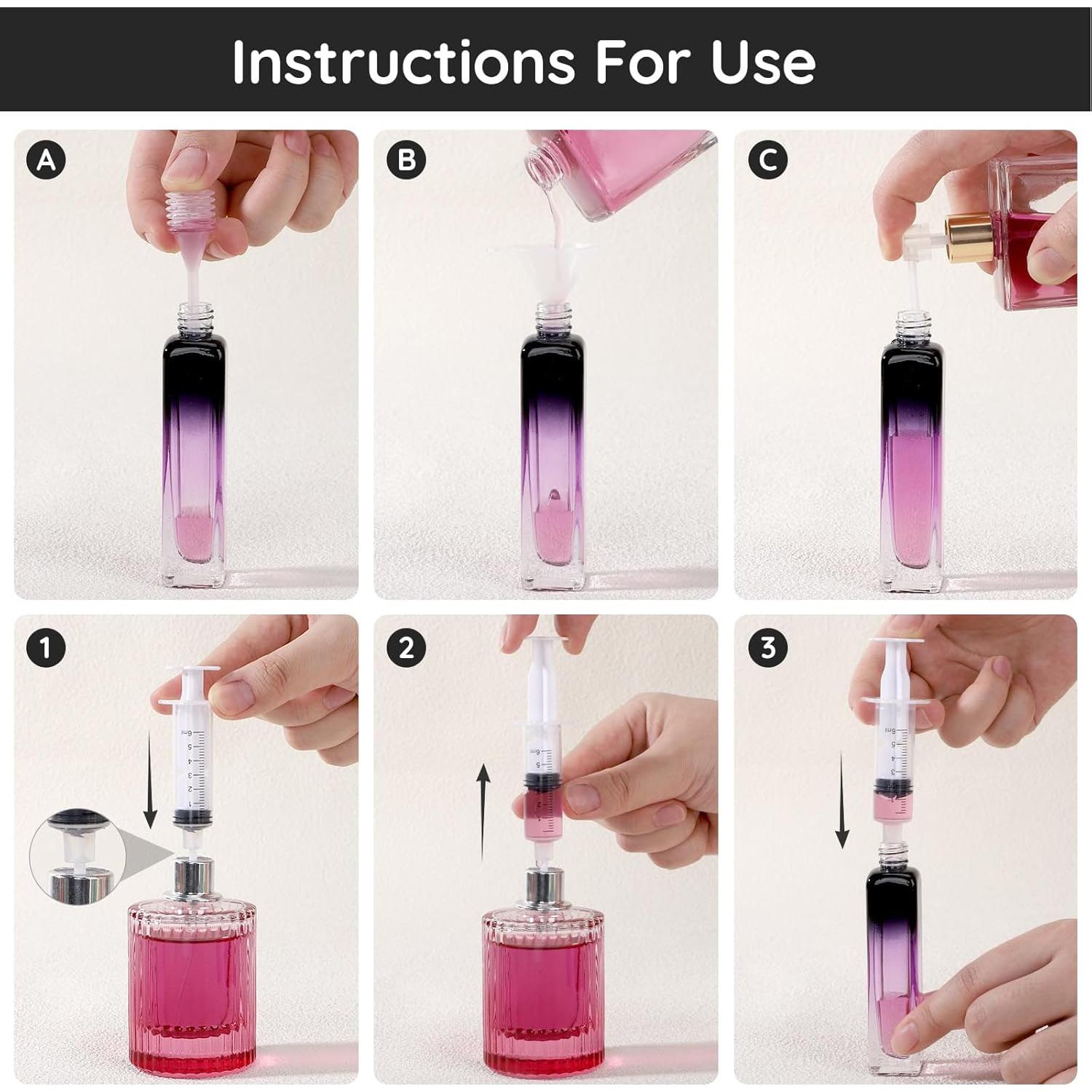 Segbeauty 5 Botellas Rellenables de Atomizador de Perfume 15ml