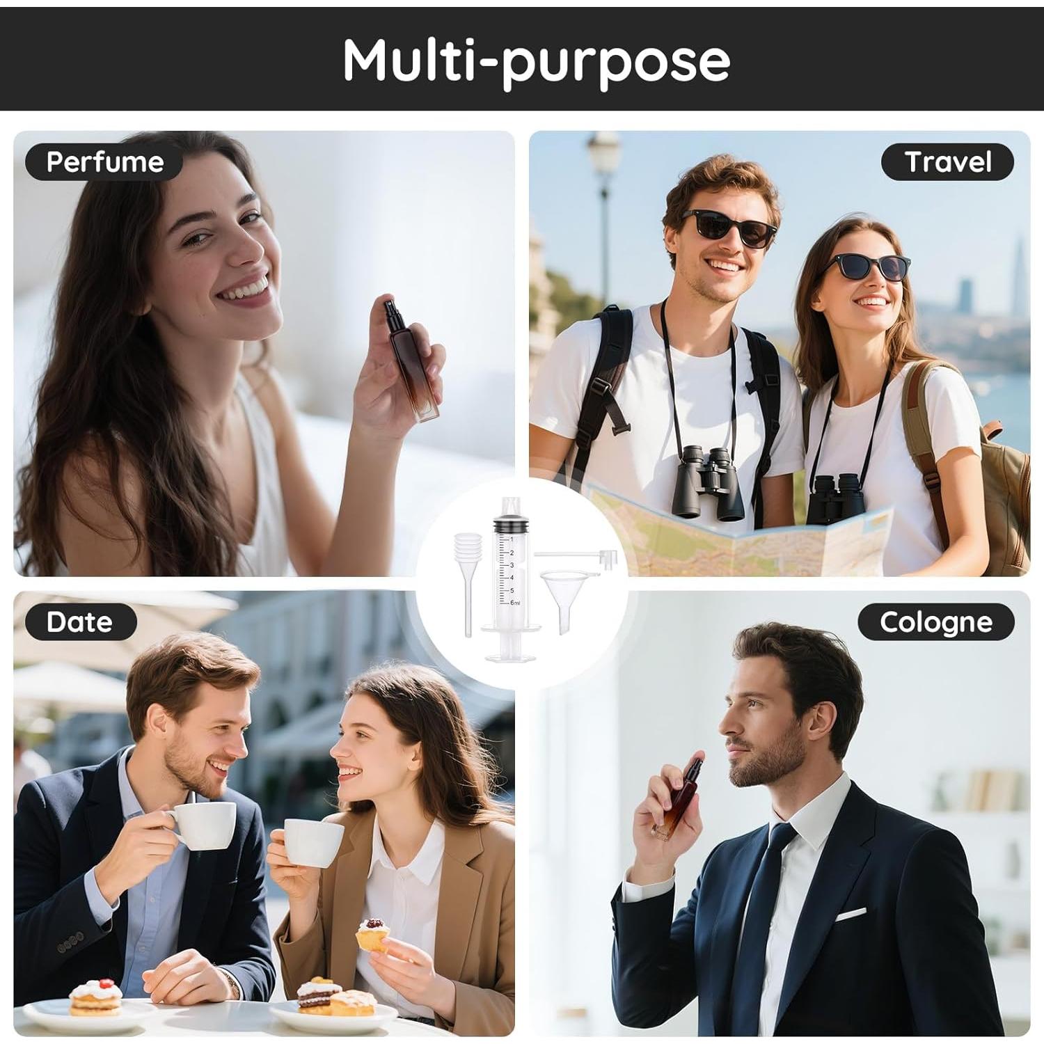 Segbeauty 5 Botellas Rellenables de Atomizador de Perfume 15ml