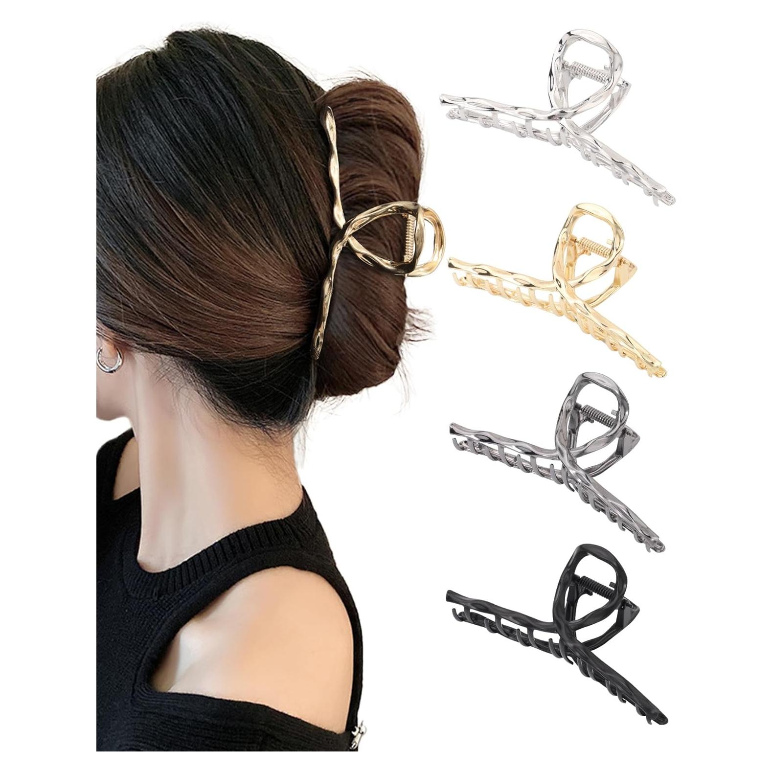Clips de Garra de Metal HAIMEIKANG - 4 Pcs Antideslizantes