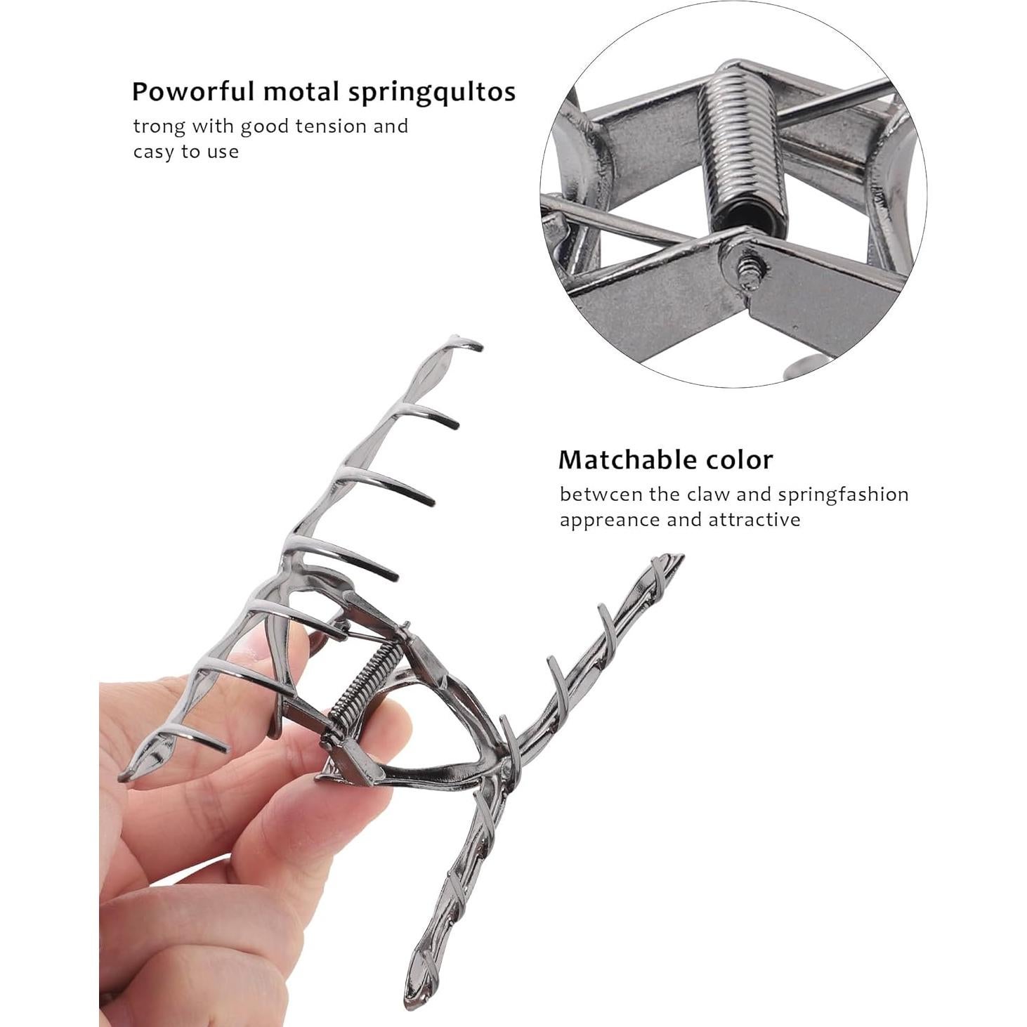 Clips de Garra de Metal HAIMEIKANG - 4 Pcs Antideslizantes