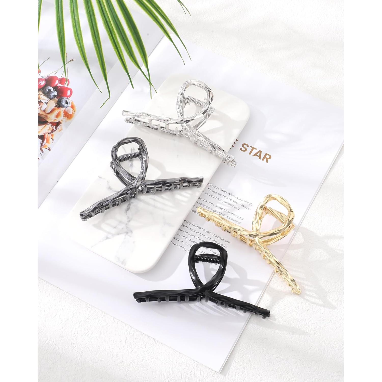 Clips de Garra de Metal HAIMEIKANG - 4 Pcs Antideslizantes
