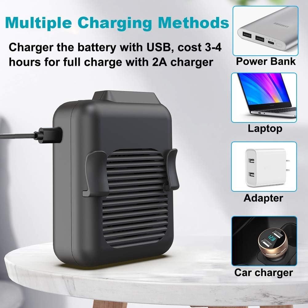 Ventilador Portátil SLENPET 6000mAh 23h 3 Velocidades