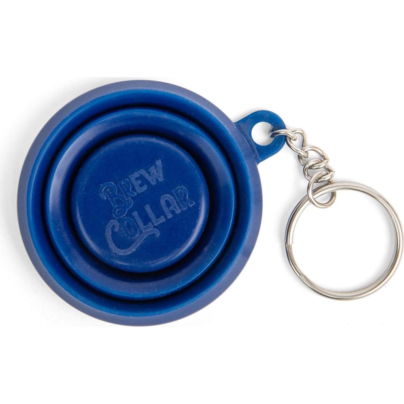 Vaso de Disparo Plegable Brew Collar 59 ml Silicona Azul