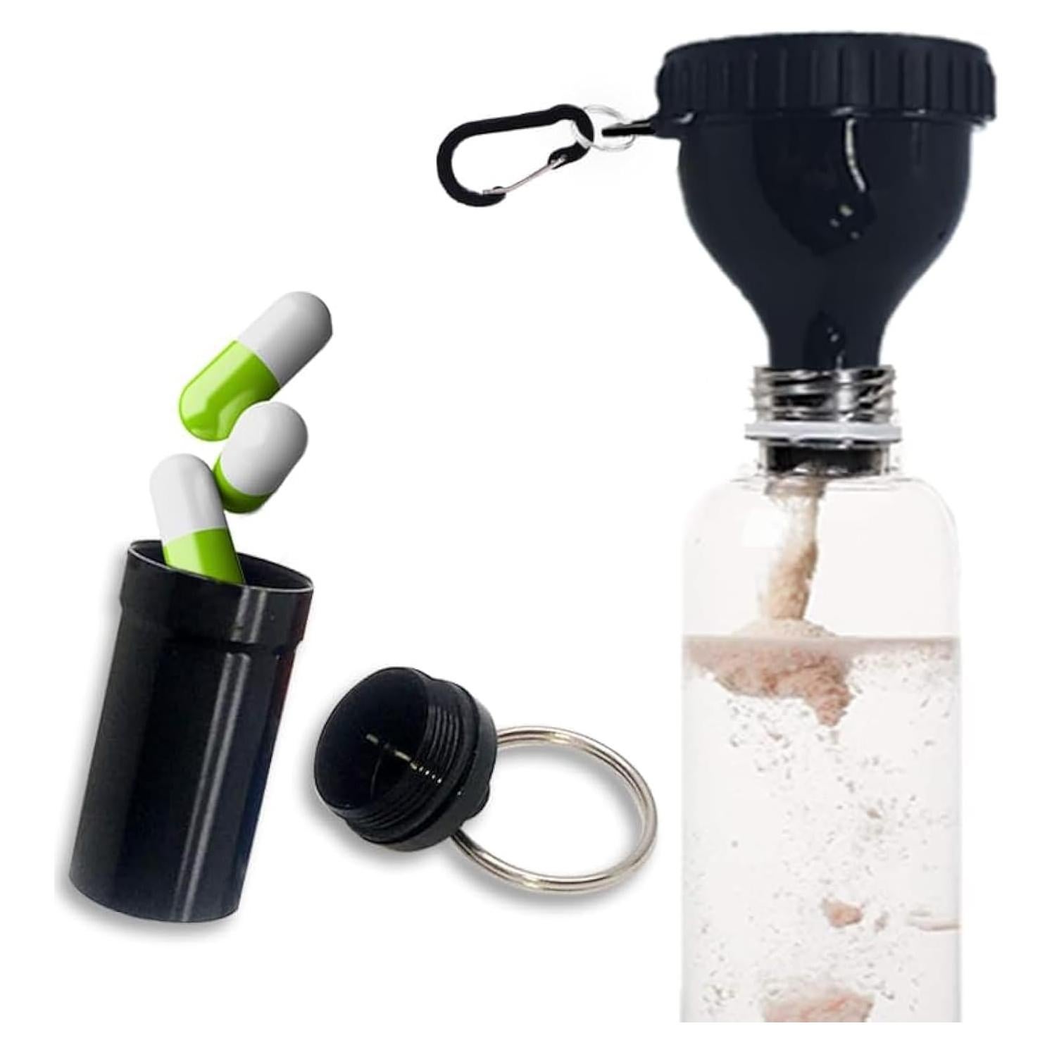 Contenedor de Polvo de Proteína YAFIYGI con Embudo y Pastillero