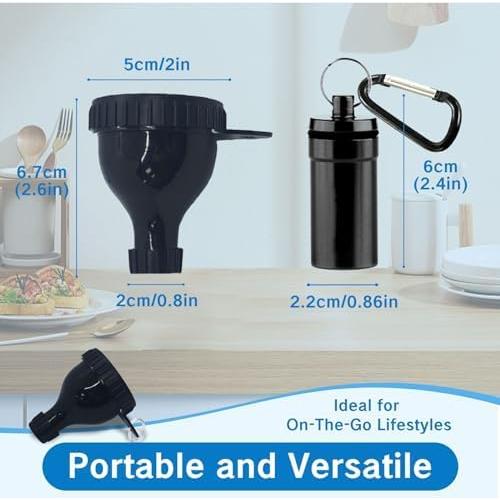 Contenedor de Polvo de Proteína YAFIYGI con Embudo y Pastillero