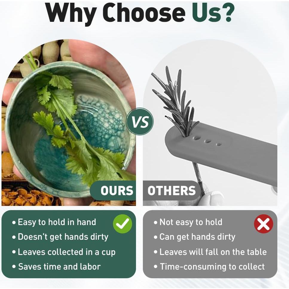 Tazón Deshojador de Hierbas Cerámica Genérico 200g Multifuncional