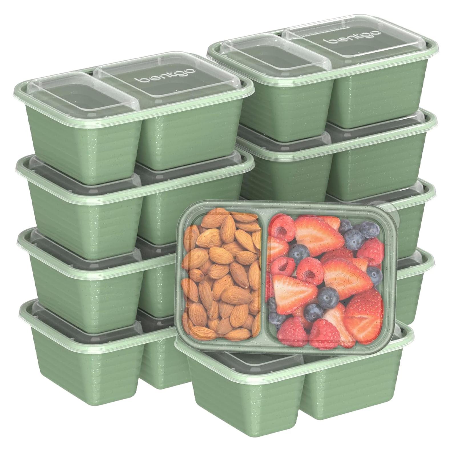 Contenedores de Snack Bentgo Prep 20 Piezas 2 Compartimentos