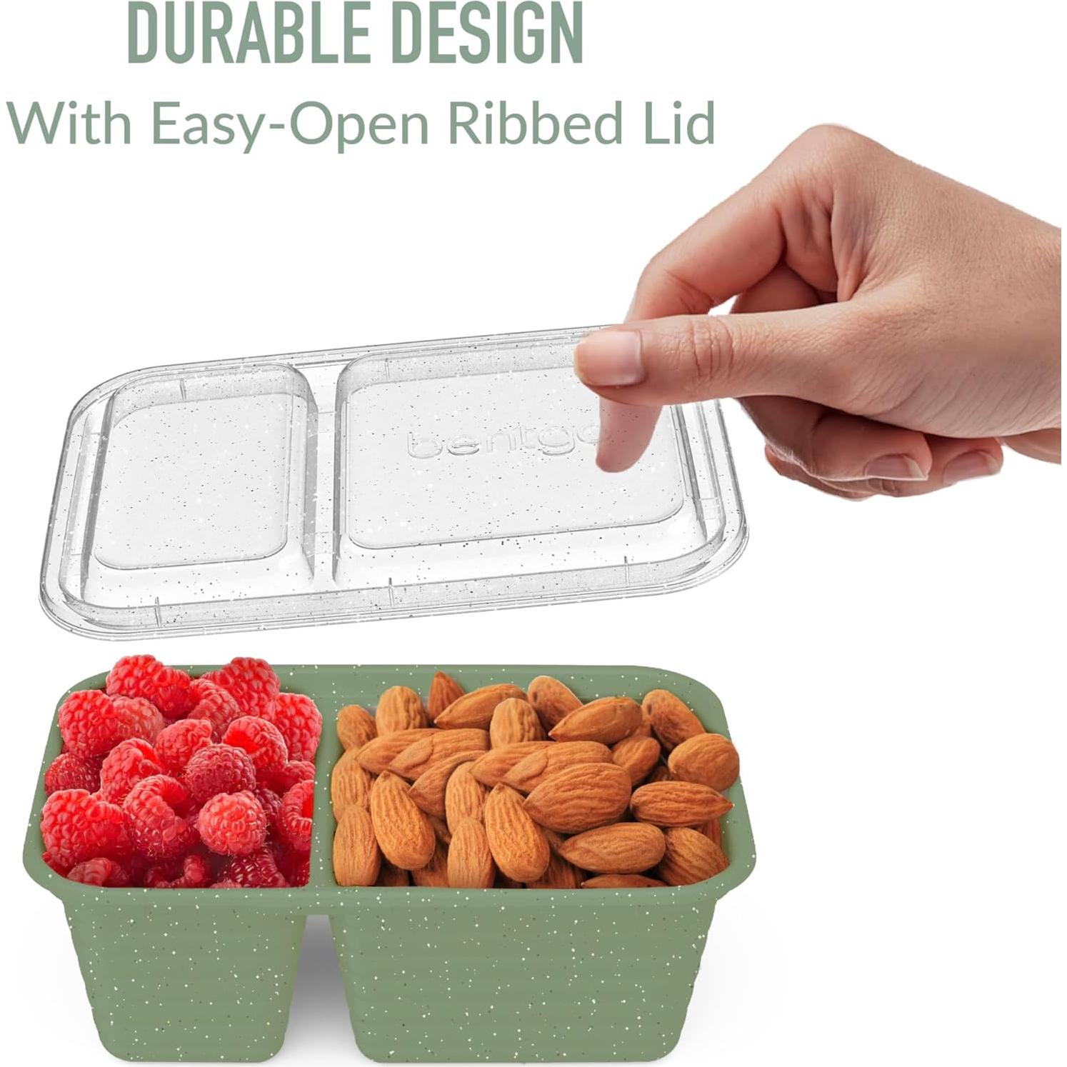 Contenedores de Snack Bentgo Prep 20 Piezas 2 Compartimentos