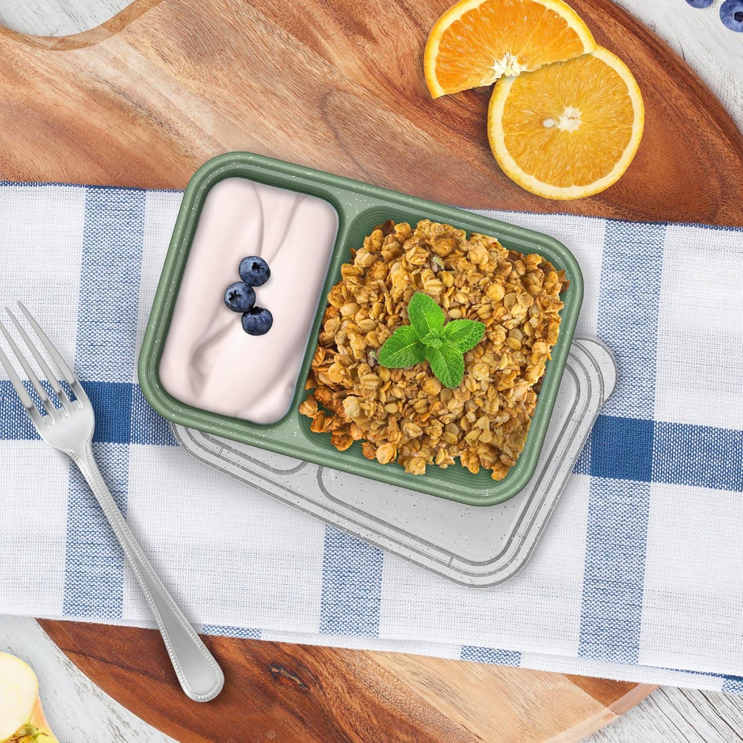 Contenedores de Snack Bentgo Prep 20 Piezas 2 Compartimentos