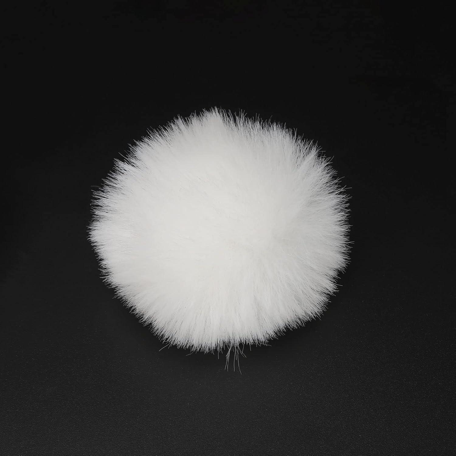 Funda de Micrófono Peluda PATIKIL 7mm x 55mm Blanca