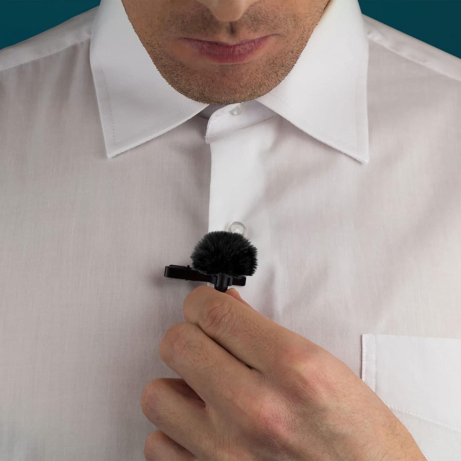 Funda de Micrófono Peluda PATIKIL 7mm x 55mm Blanca