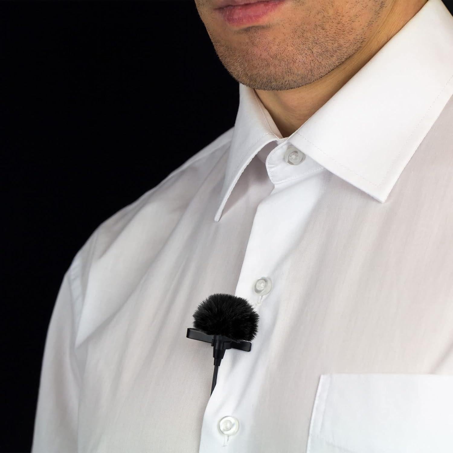 Funda de Micrófono Peluda PATIKIL 7mm x 55mm Blanca