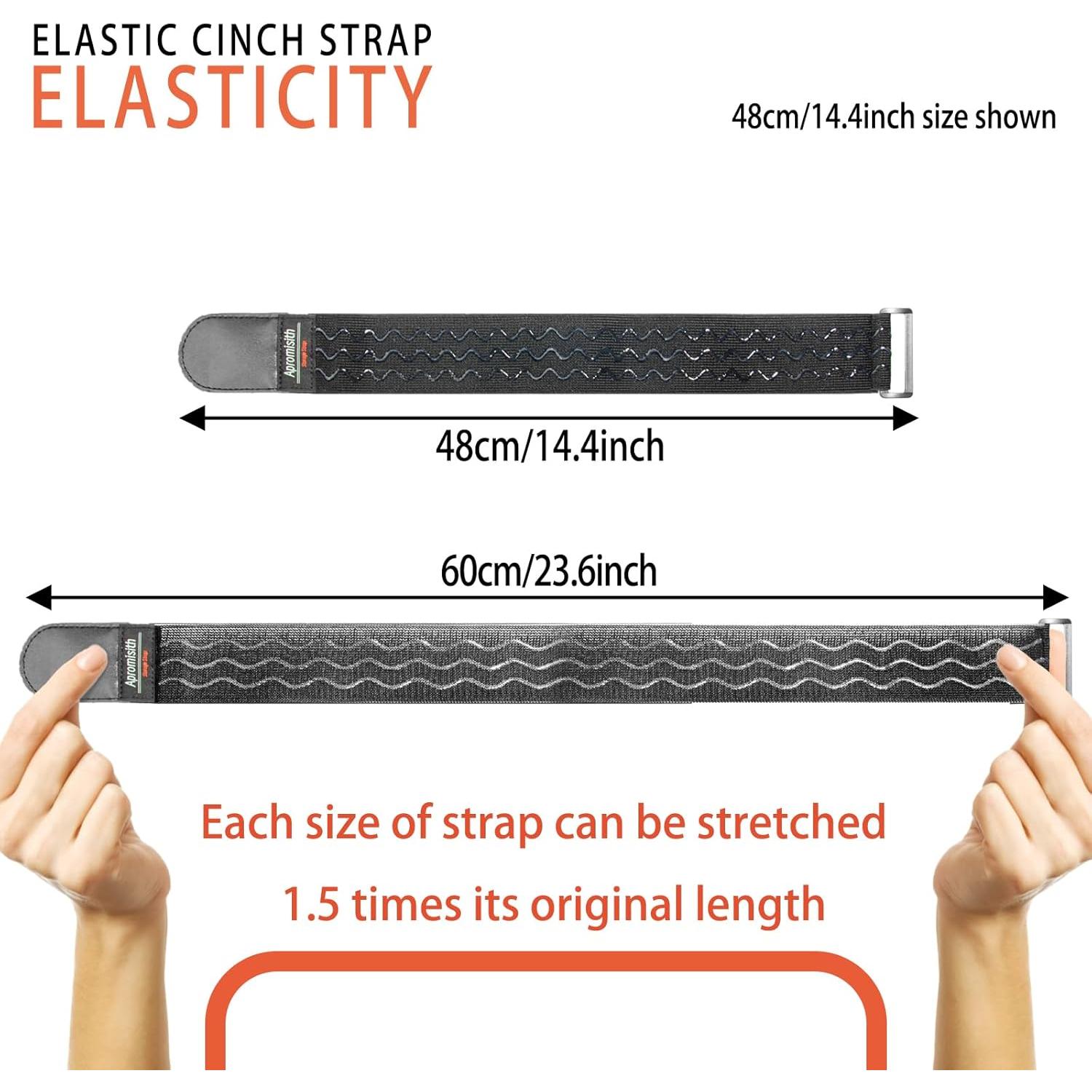 Correas Elásticas de Almacenamiento Apromisith 30.48 cm - Paquete de 8