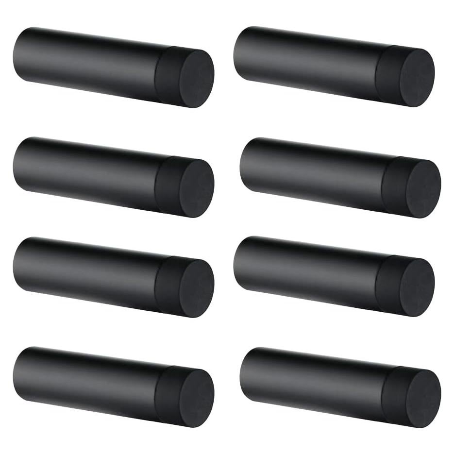 Tope de Puerta JQK 304 Acero Inoxidable Negro Mate - 8 Piezas