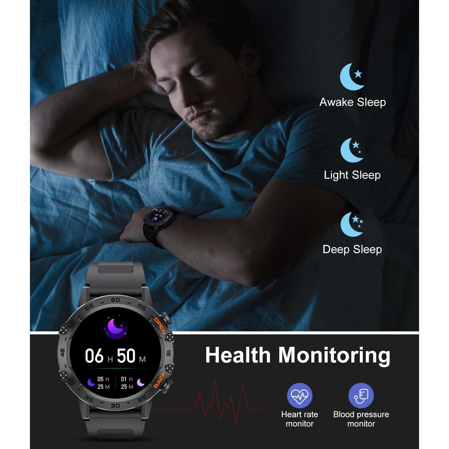 Reloj Inteligente Militar SUNKTA A230+ 100 Modos Deportivos