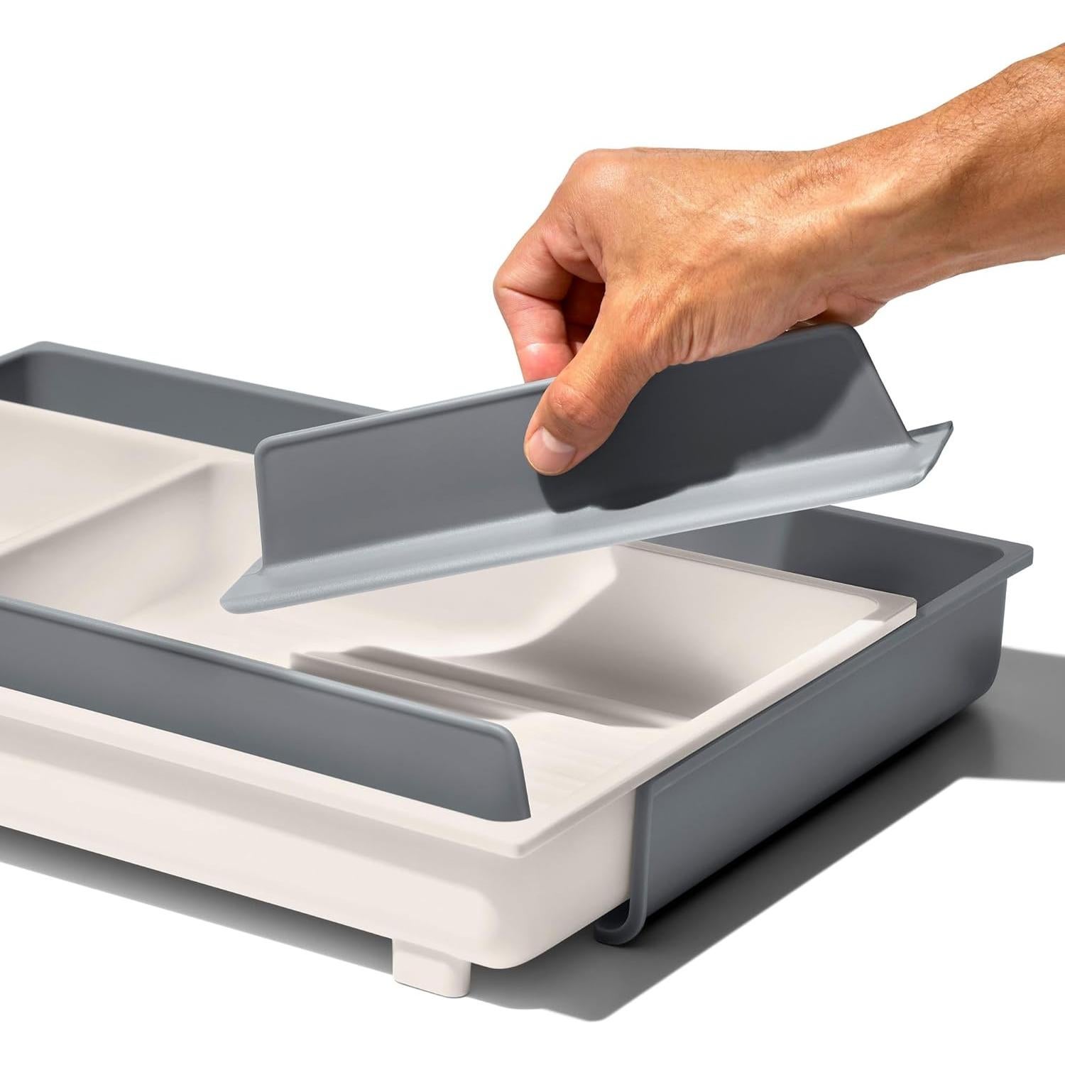 Organizador de Cajón OXO Good Grips Grande Expandible Blanco