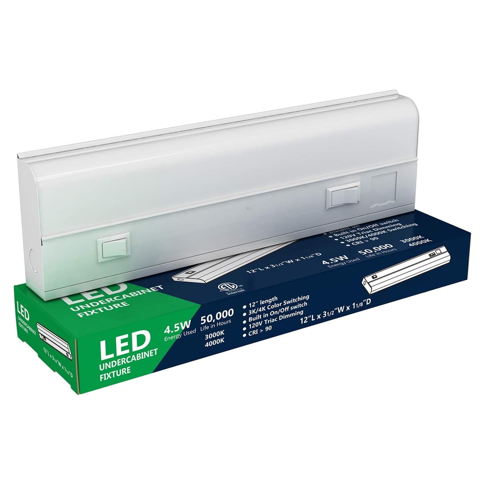 Luces Bajo Gabinete HARRRRD 30.48 cm Regulables 3000K/4000K