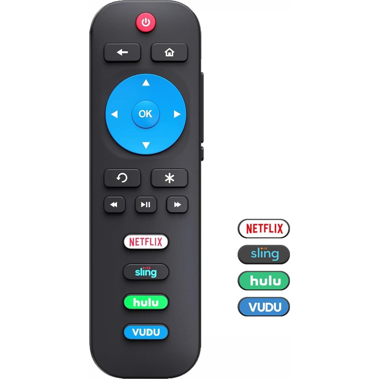 Control Remoto Universal Gmatrix RC280 para Roku TV - Compatible TCL, Hisense, Sharp