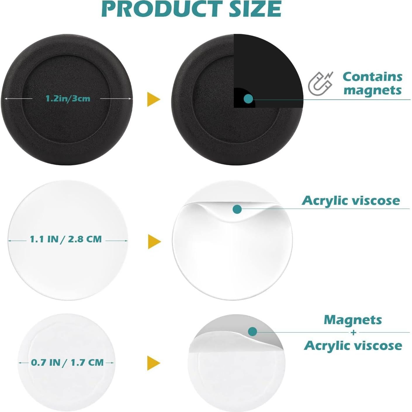 Soporte Magnético de Control Remoto WALLFID 5 Piezas Black Pro