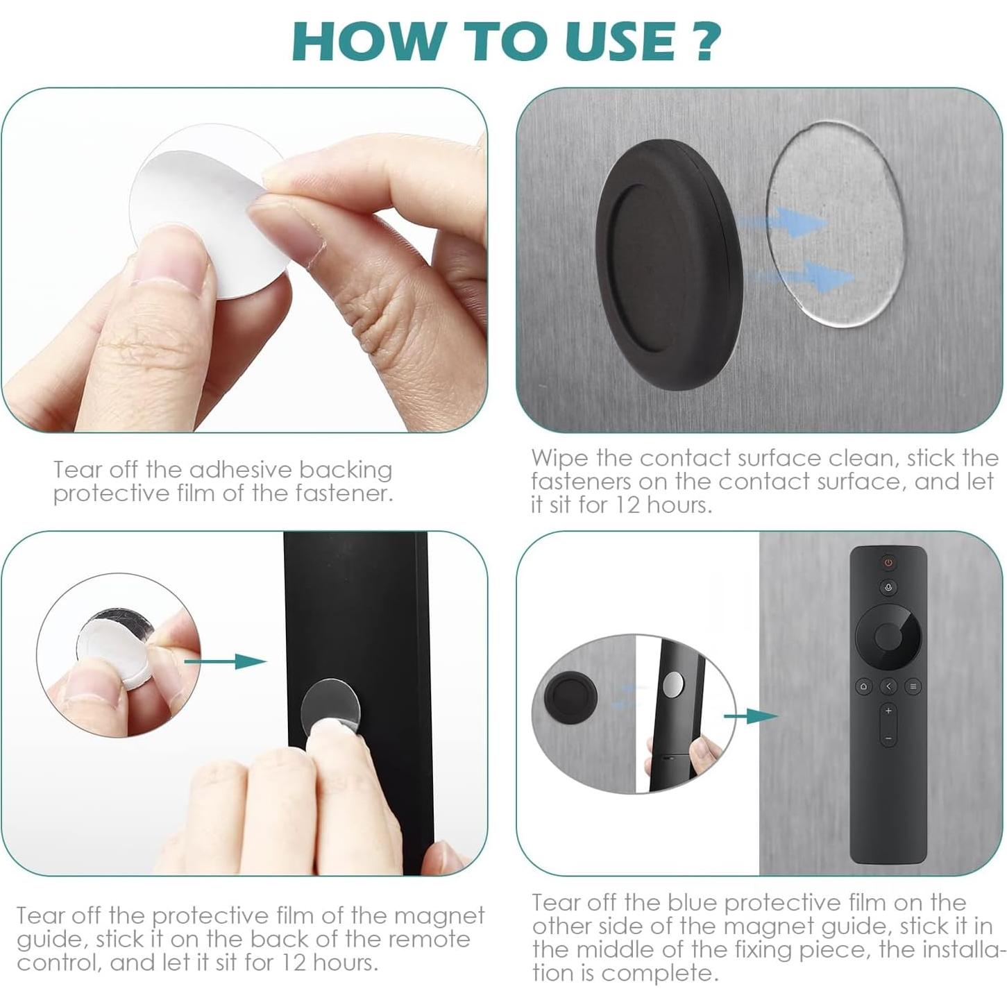 Soporte Magnético de Control Remoto WALLFID 5 Piezas Black Pro