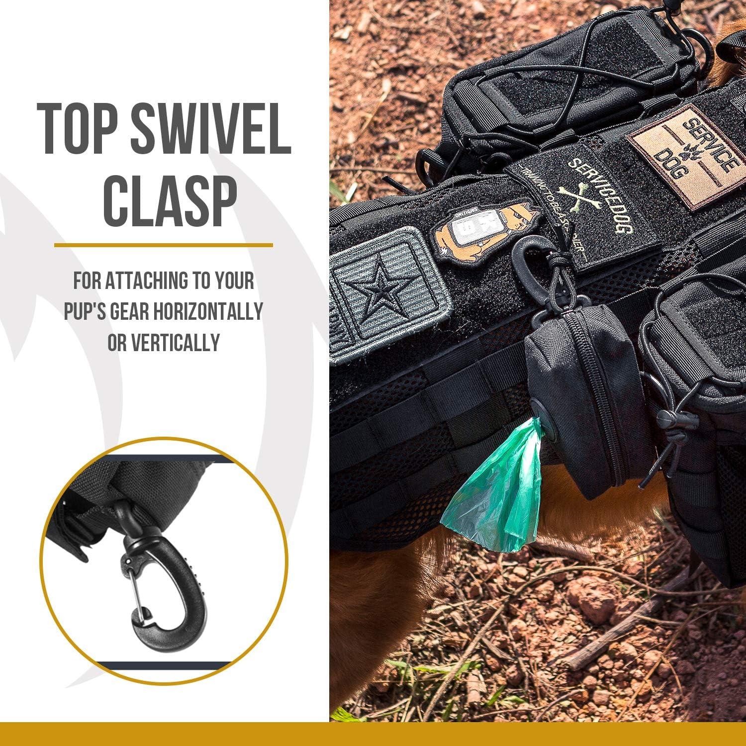 Porta Bolsas de Poop OneTigris con Cremallera - Negro