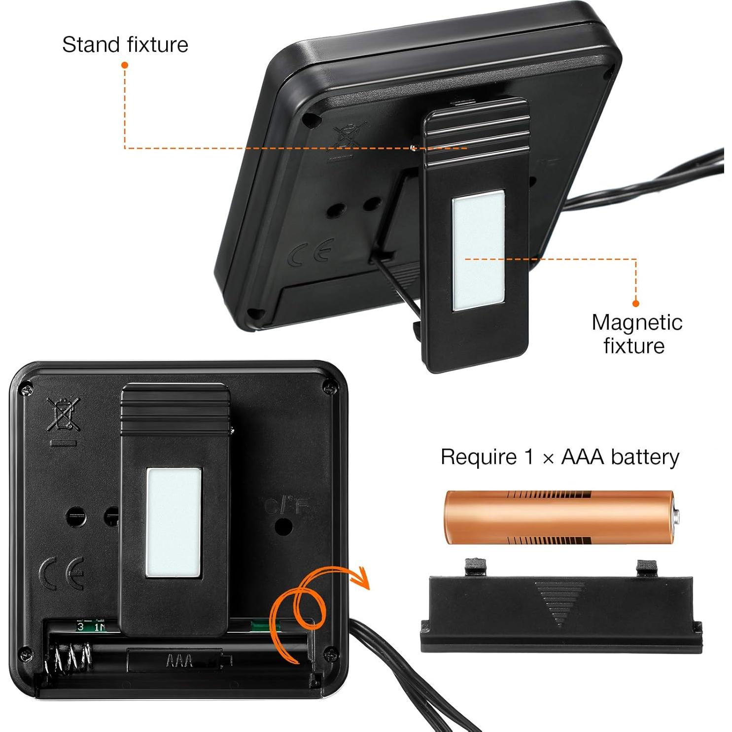 Termómetro Digital y Higrómetro para Reptiles Weewooday - 2 Piezas