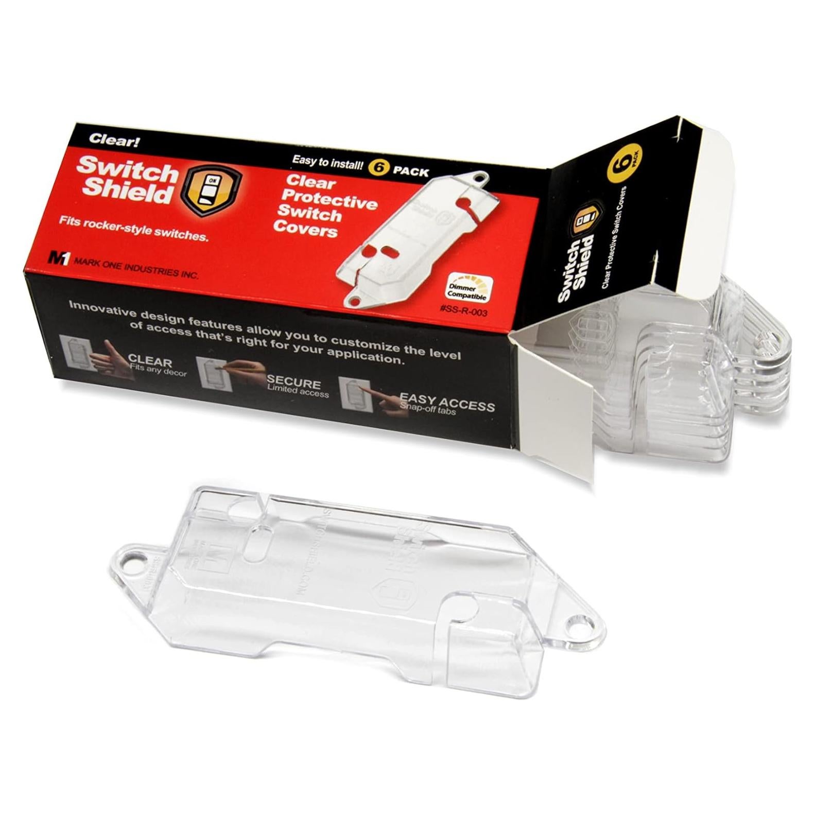 Protectores de Interruptores Transparentes Switch Shield - Paquete de 6