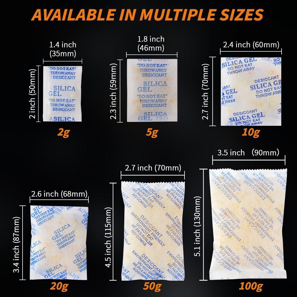 30 Paquetes de Gel de Silica Deshidratante Reutilizable 5g