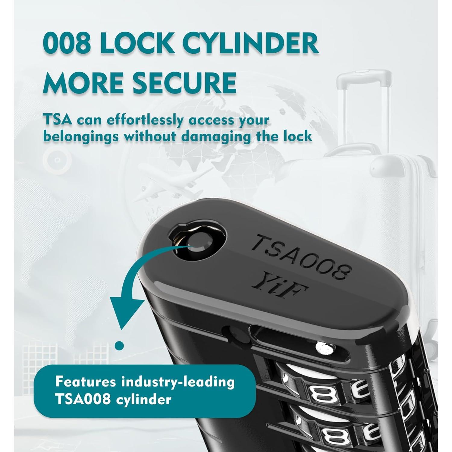 Candado de Combinación TSA ANVIL 23021 - Alta Seguridad para Equipaje