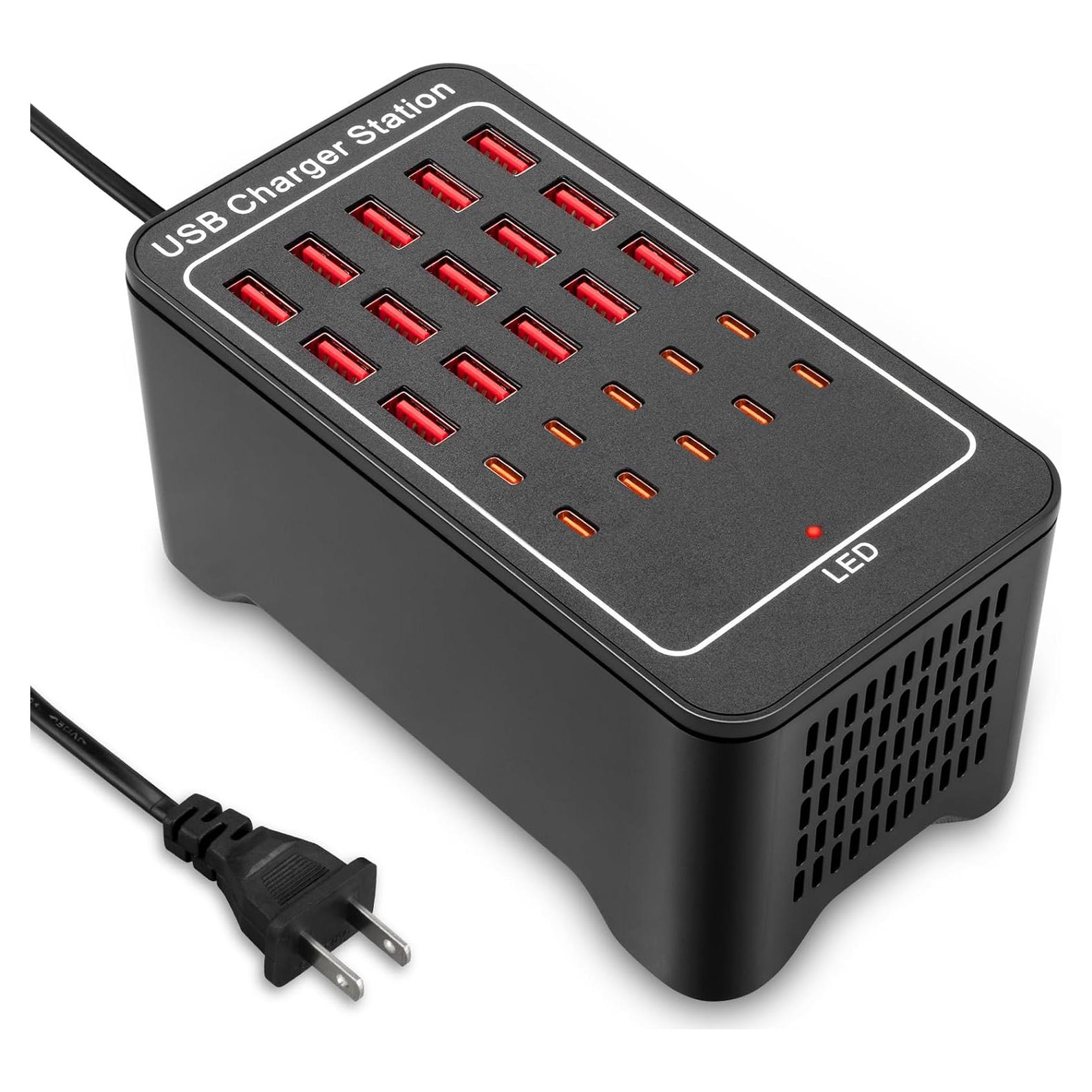 Estación de Carga USB-C 125W 25 Puertos RUANSZZ