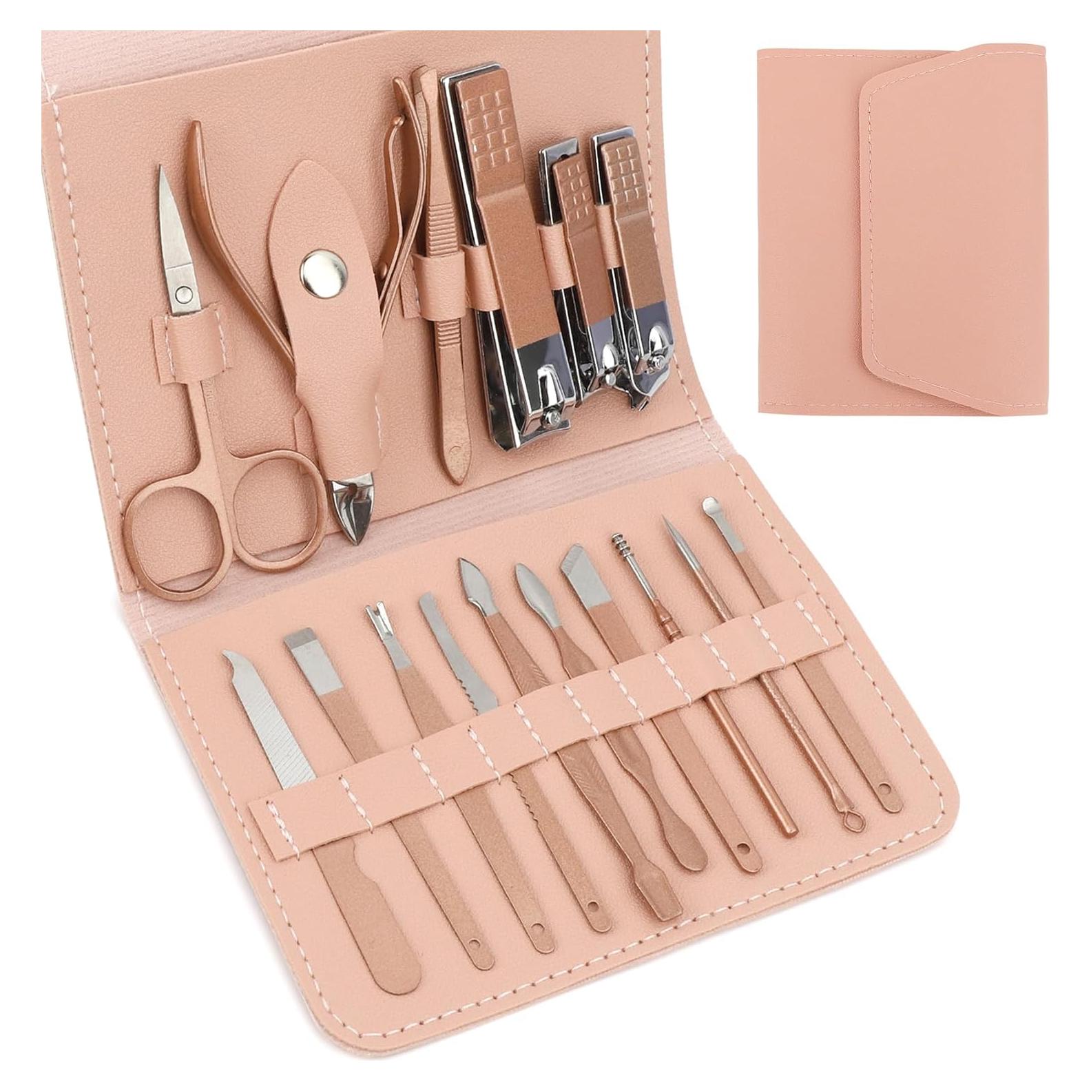 Kit de Manicura 16 Piezas LmashRbaiw - Cortauñas y Cuidado Personal