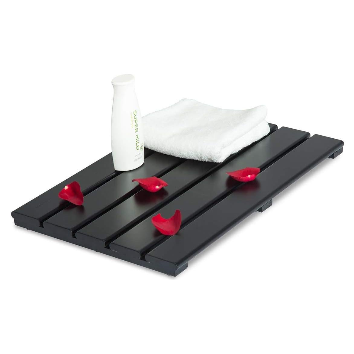 Alfombra de Baño Antideslizante GOBAM de Bambú 50x33 cm