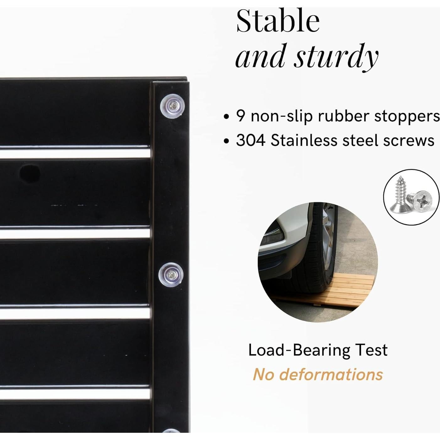 Alfombra de Baño Antideslizante GOBAM de Bambú 50x33 cm