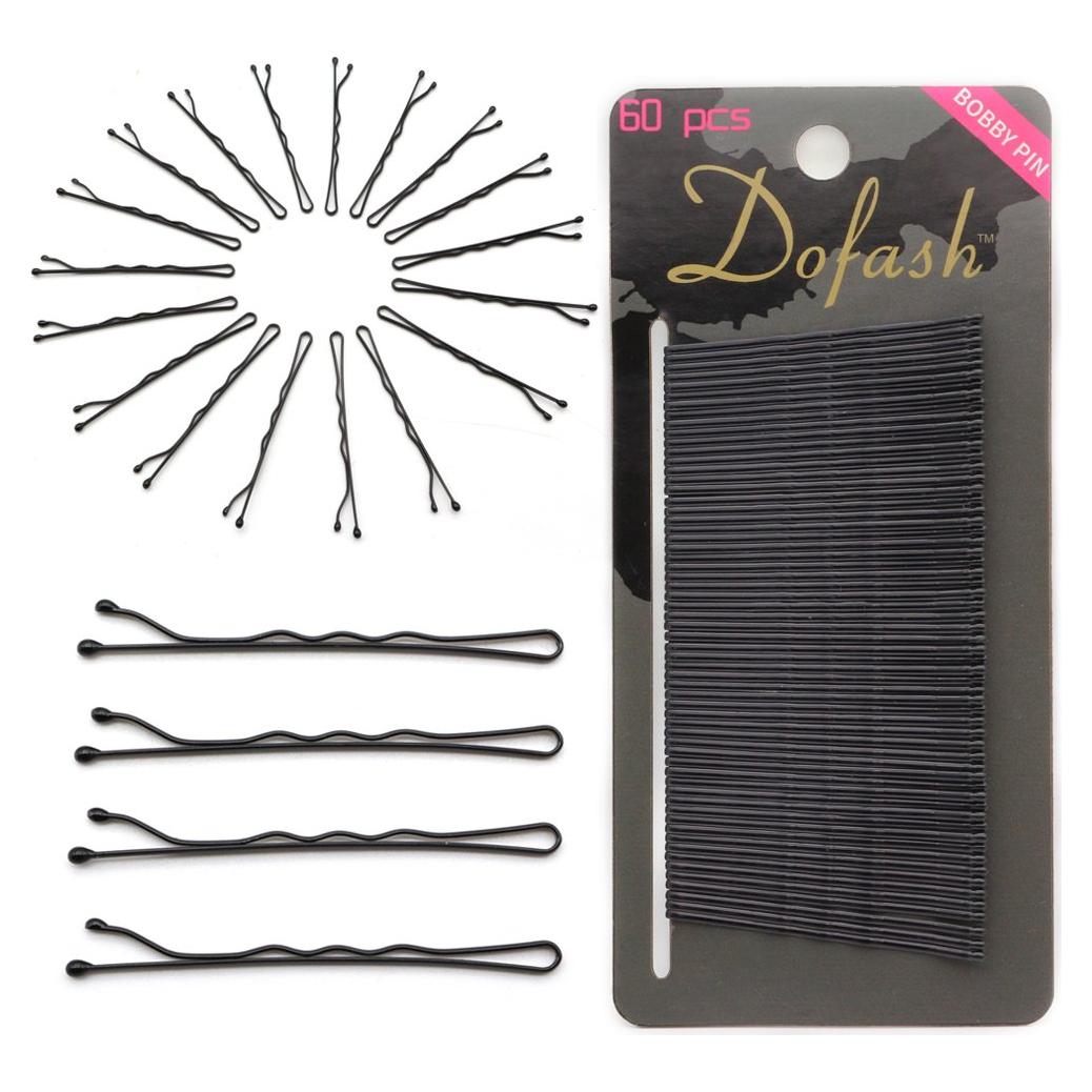 Pasadores de Pelo de Metal Dofash 5cm Negro 60pcs