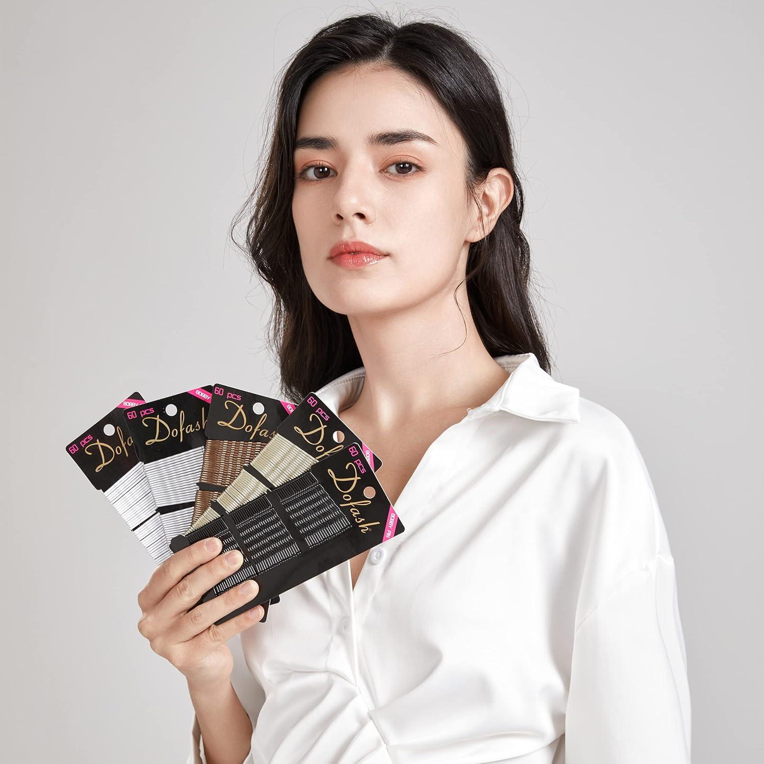 Pasadores de Pelo de Metal Dofash 5cm Negro 60pcs