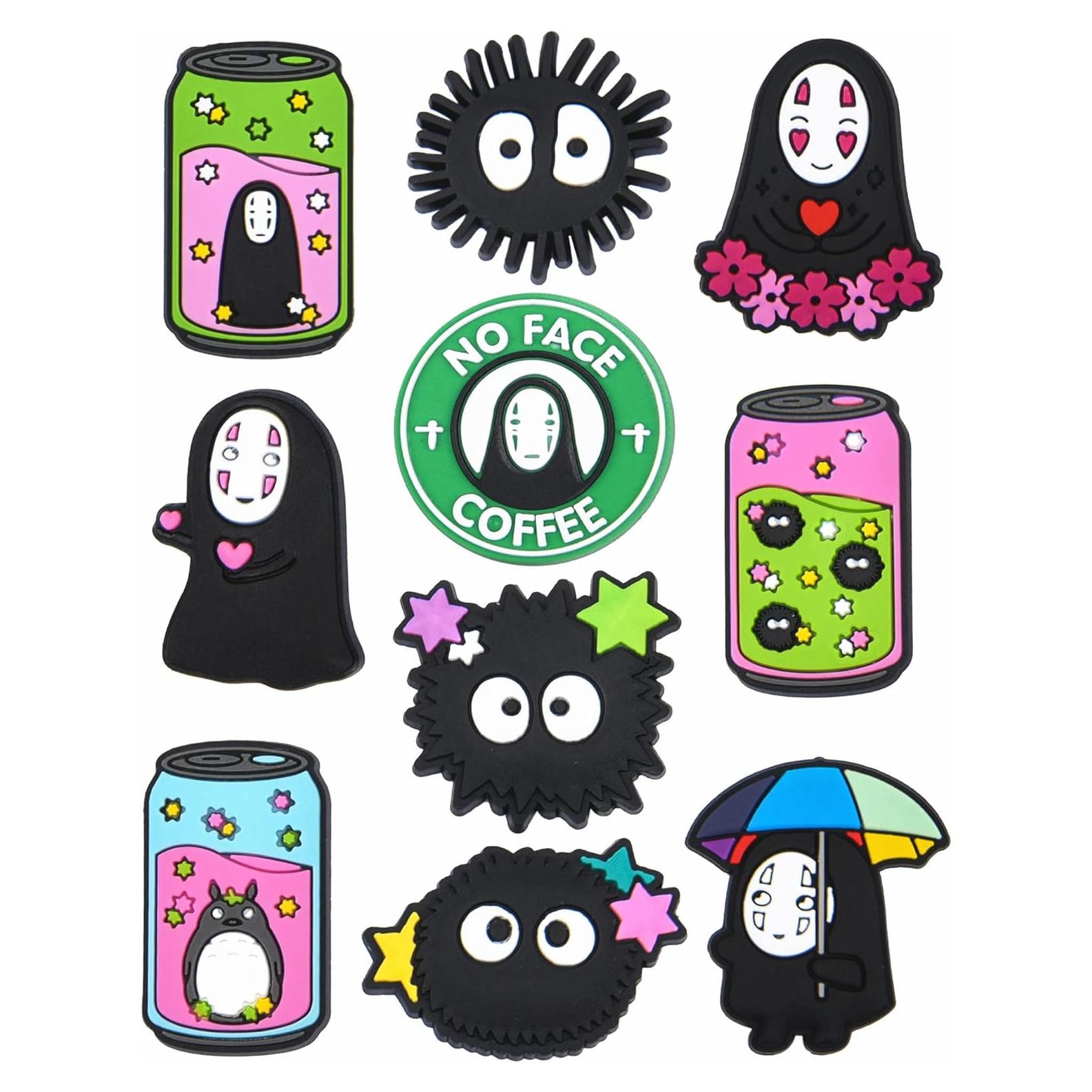 Encantadores de Zapatos de Anime 10 Piezas PVC Niños Unisex