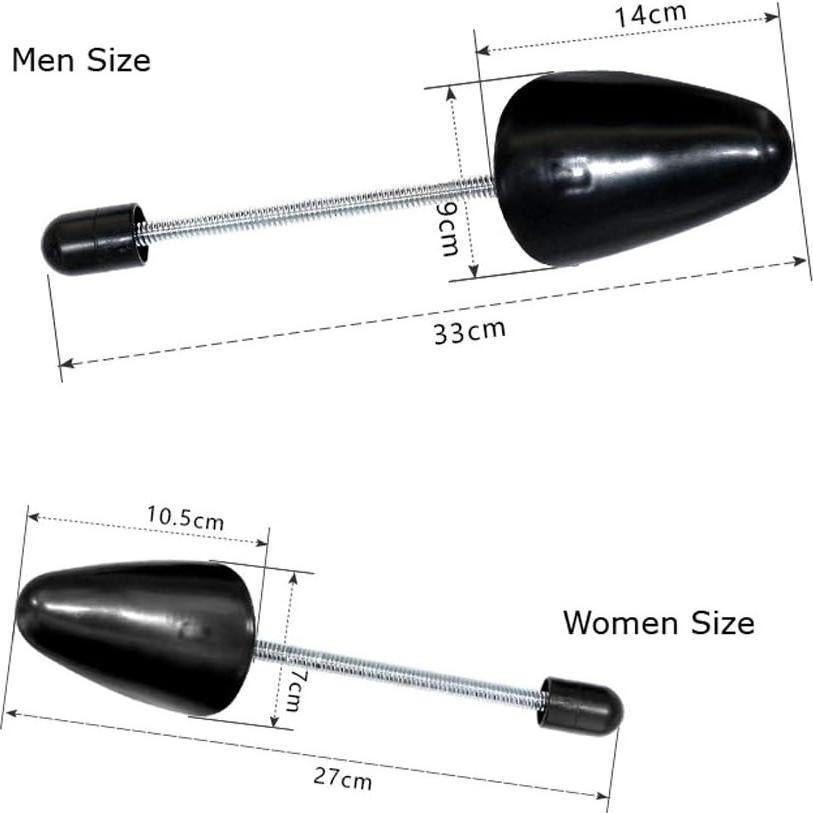 1 Par Estiradores de Zapatos Hombre XINGZI 33cm Negro