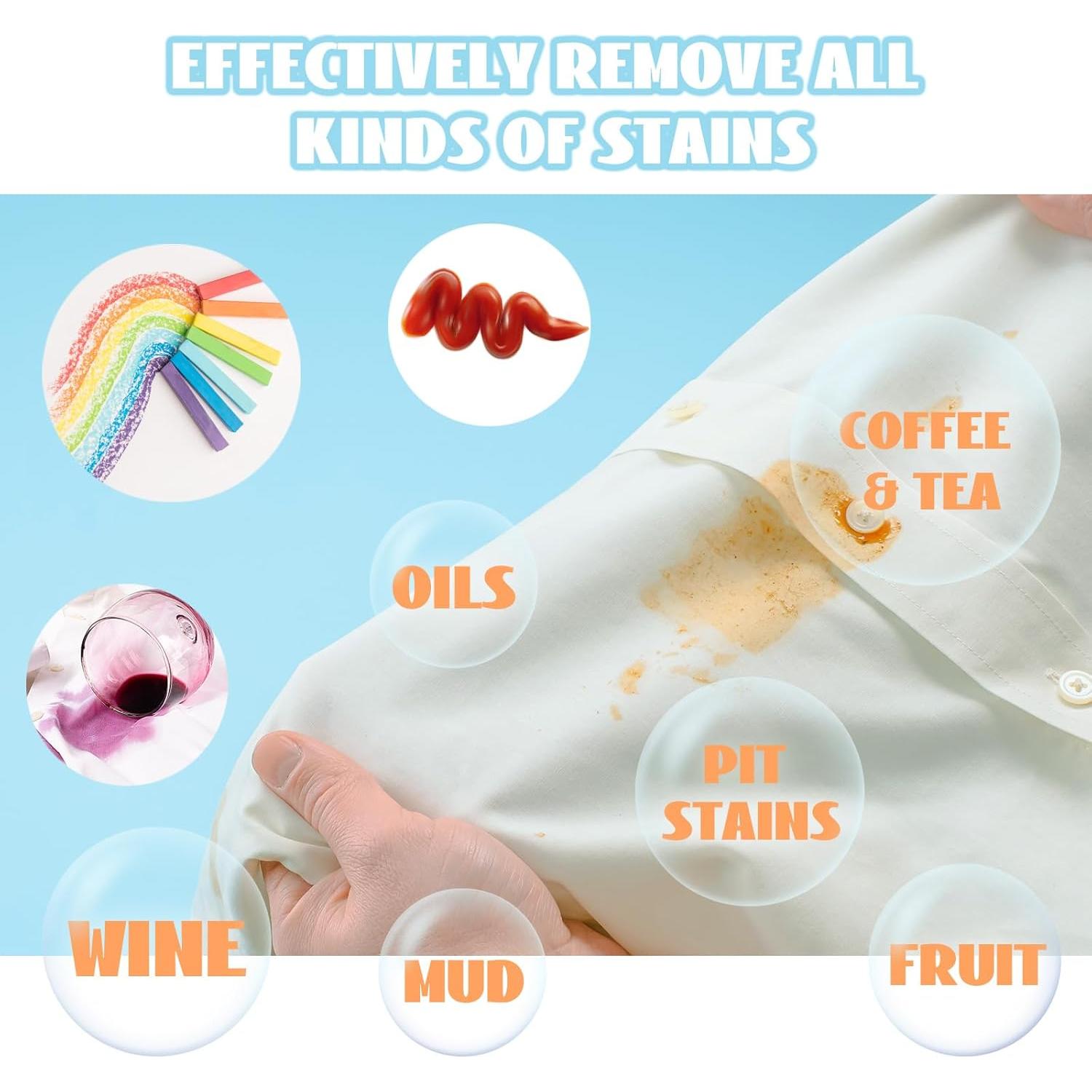 3 Cepillos Quitamanchas de Madera ZJoey con Cerda de Jabalí