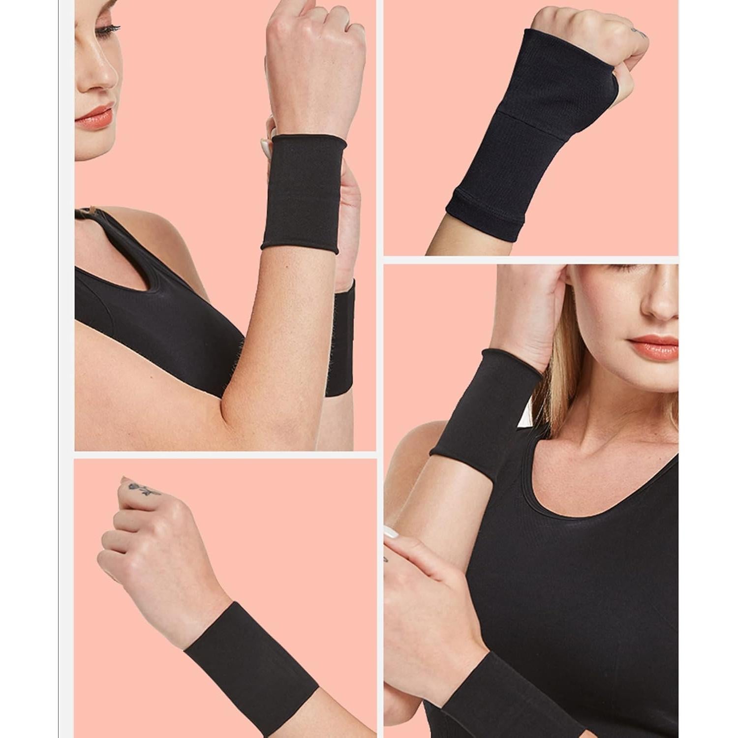 Manga Compresiva para Muñeca Zittop M Negra - Protección Tatuajes