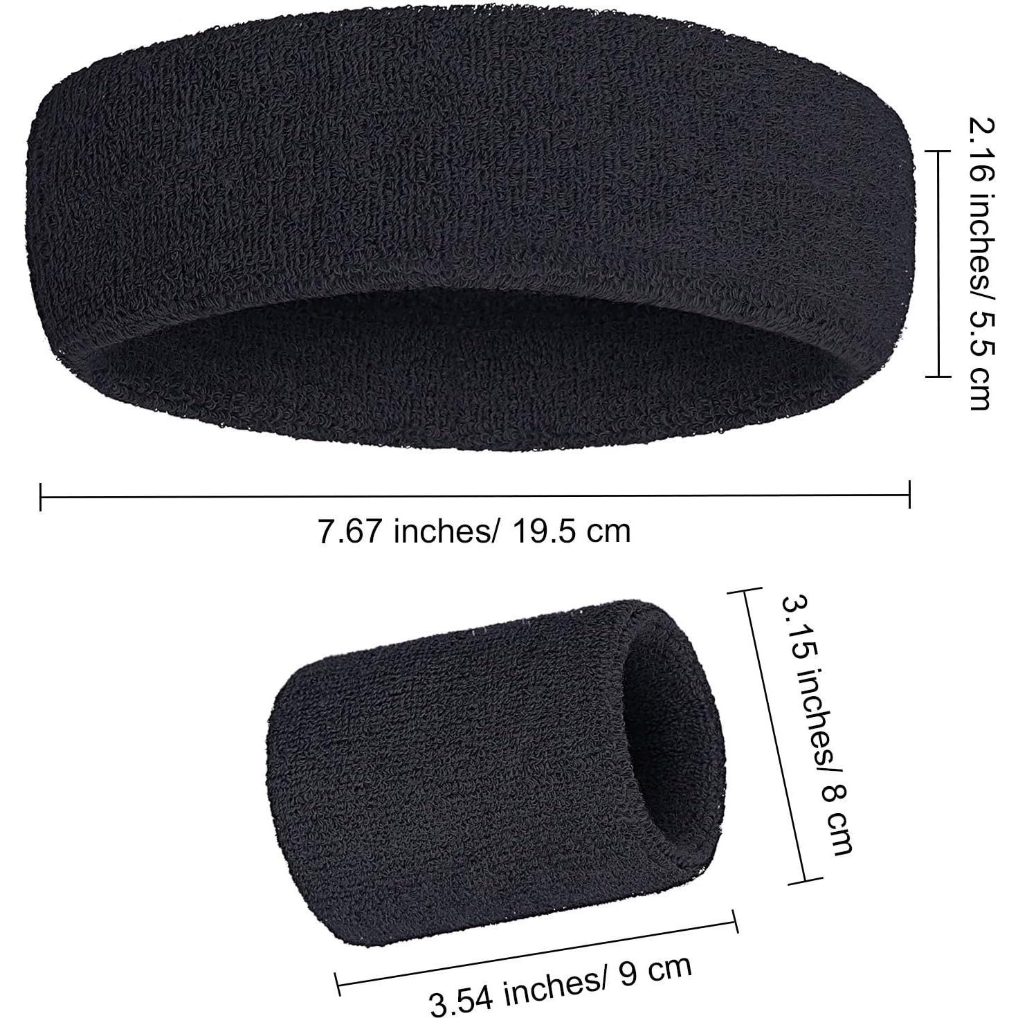 Conjunto de Bandas para Sudor Bememo 6 Pcs Neón - 2 Cintas y 4 Muñequera