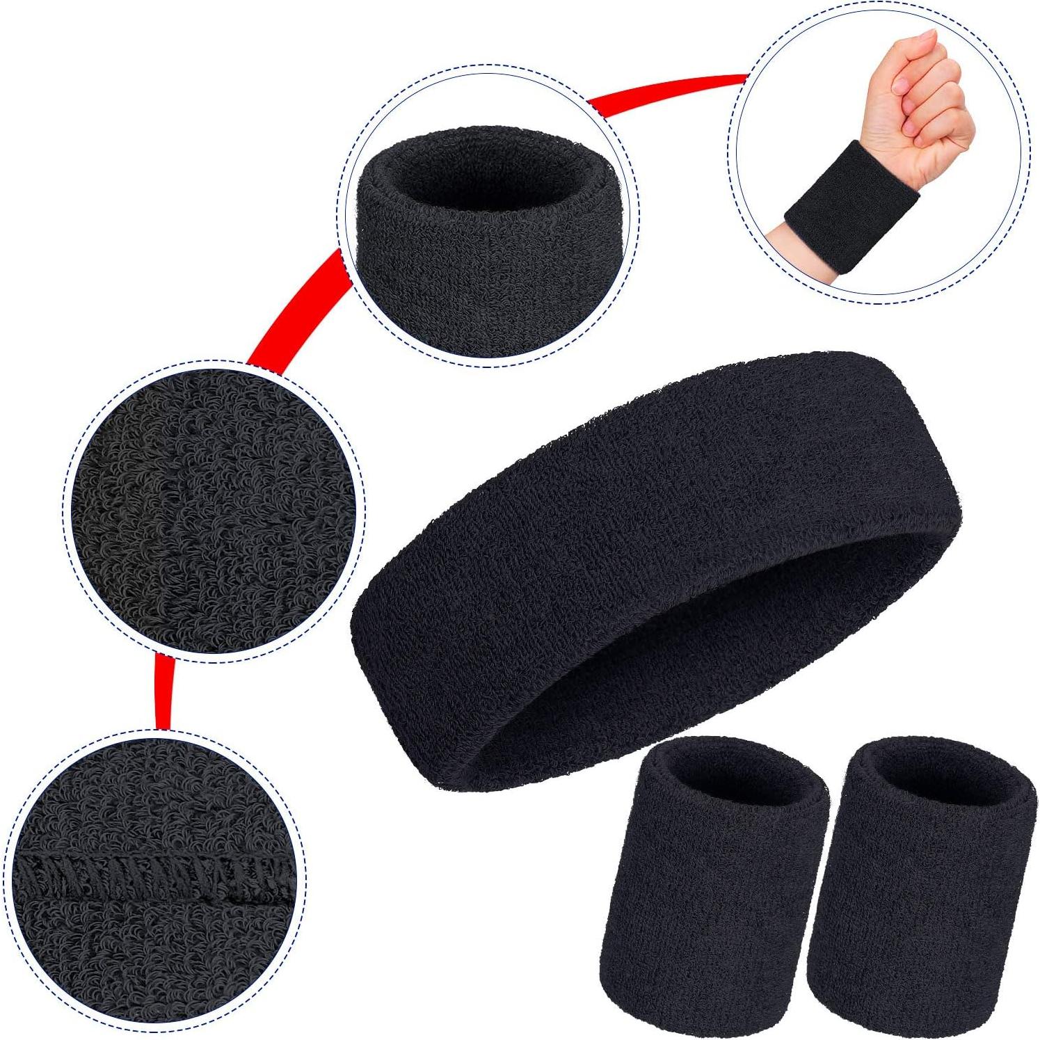 Conjunto de Bandas para Sudor Bememo 6 Pcs Neón - 2 Cintas y 4 Muñequera