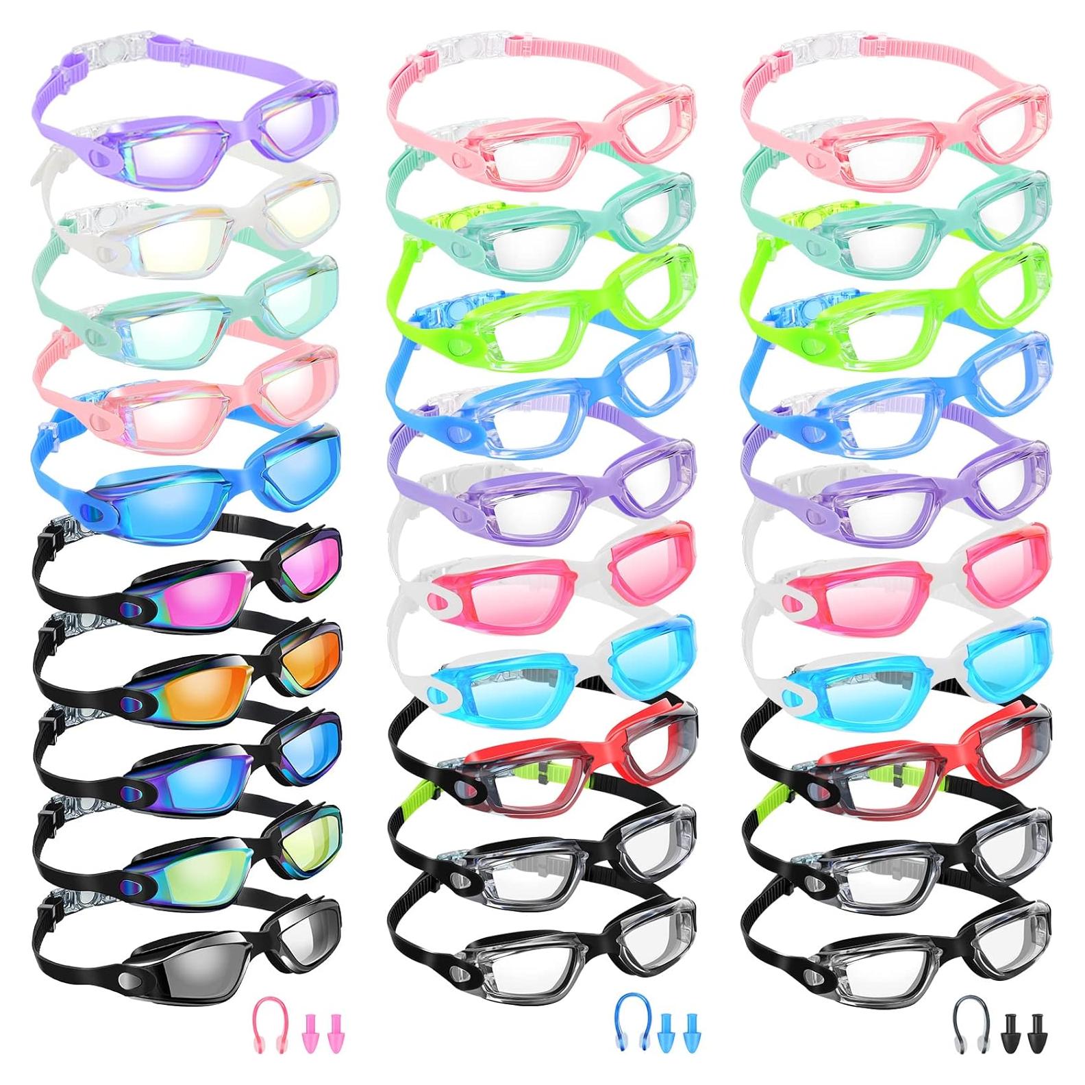 Gafas de natación Yexiya 30 pares con protección UV y antiempañante