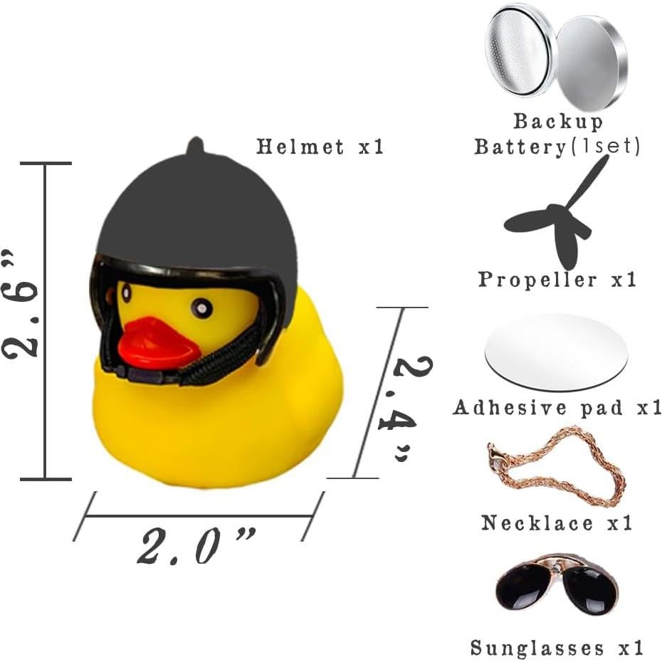 Timbre de Bicicleta ACEDOAMARE Pato Amarillo con Luz LED